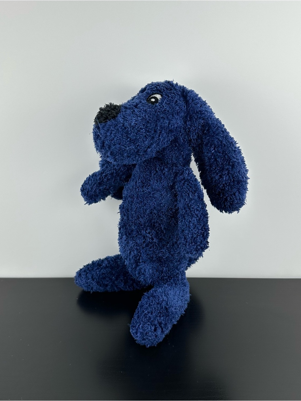 IKEA Tassa Blue Dog Plush Stuffed Animal 11” Rare Vintage